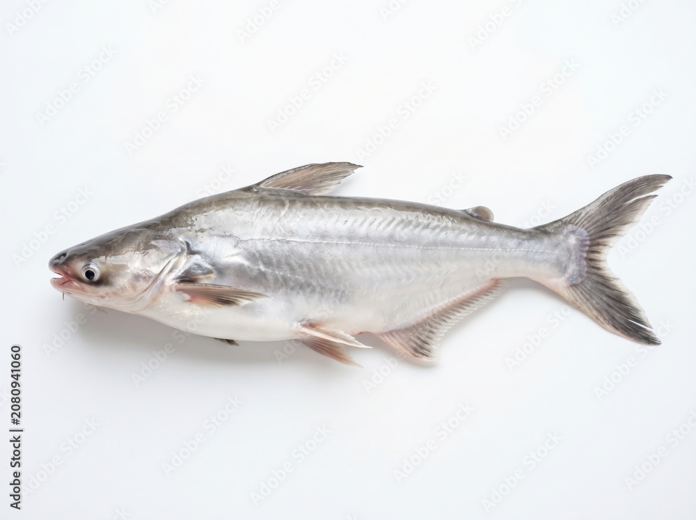 Fototapeta premium Pangasius fish isolated on white