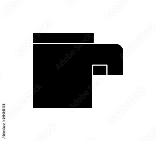 Geometric shapes, black and white icons, abstract symbols, minimalist design elements