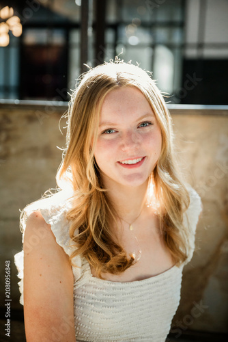 closeup of a teen girl 