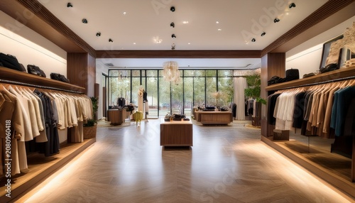 elegant boutique clothing store interior design