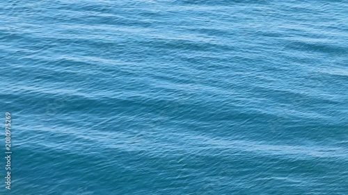 Ocean blue waves calm sea water.