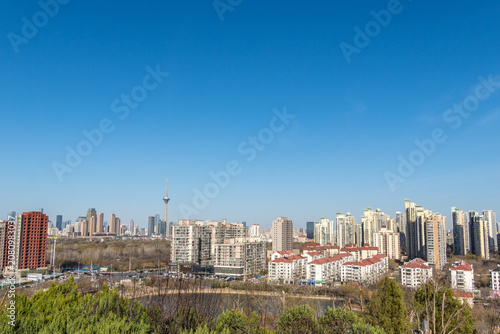Tianjin City Skyline with High-Rise Buildings and Tower