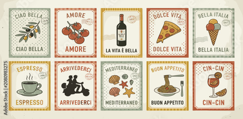 Photos Hand drawn food posters