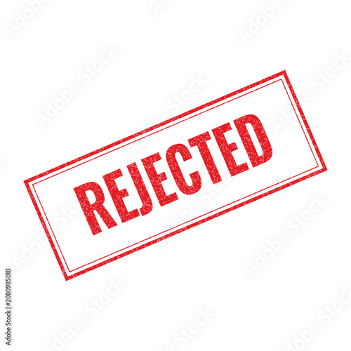 Photos Red rejected rubber stamp icon
