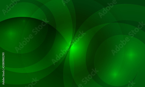 Abstract Green Swirls Background Illustration Template Design