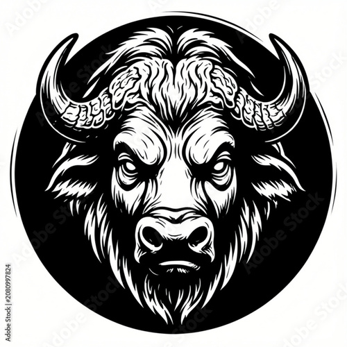 Powerful bull charging forward with horns and muscular body, symbolizing strength, determination, and aggressive market trends in a dynamic, high-energy depiction