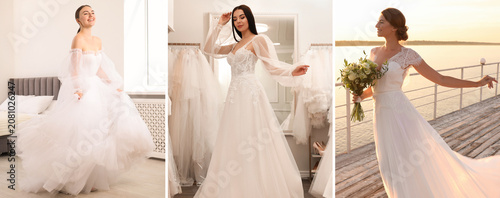 Bild auf Leinwand Luxury wedding dresses