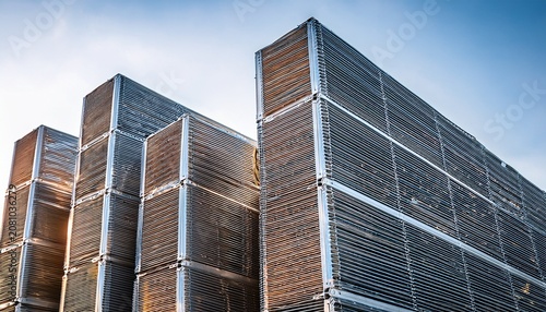 renewable energy storage solutions with metallic heat exchanger plate stack detail for efficient industrial power systems