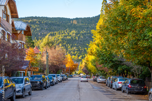 San Martín de los Andes, Neuquén, Argentina, April, 26, 2026: view of the beautiful village of San Martin de los Andes