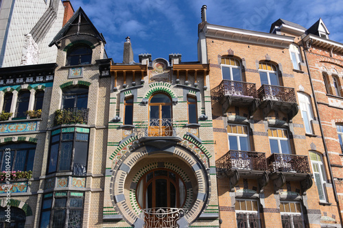 Obraz na plátne Appartment in Art nouveau style in Brussels