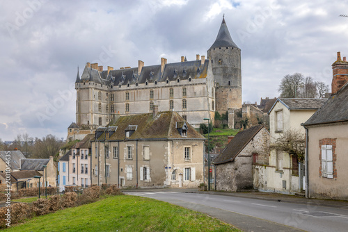 Chateau de Chateaudun standing above historic French town