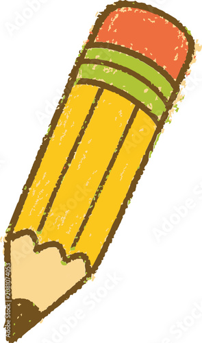 Pencil icon illustration for educational materials and creative writing projects