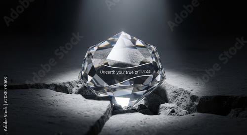 Gigapixel Diamond Emerging, Unearthing True Brilliance