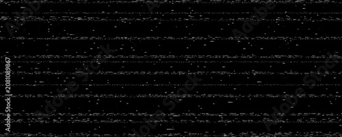 Black and white static noise texture background. Bad television or cctv video signal screen concept. Random glitch vhs pixel wallpaper. Image distressed interference backdrop effect. Vector overlay