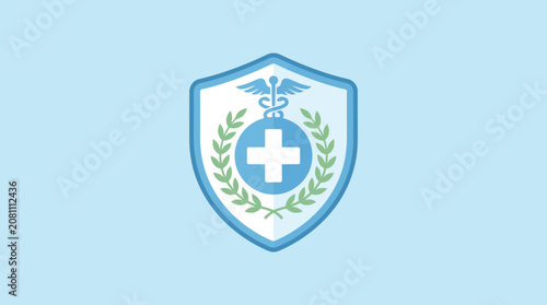 Medical Shield Protection Logo Icon