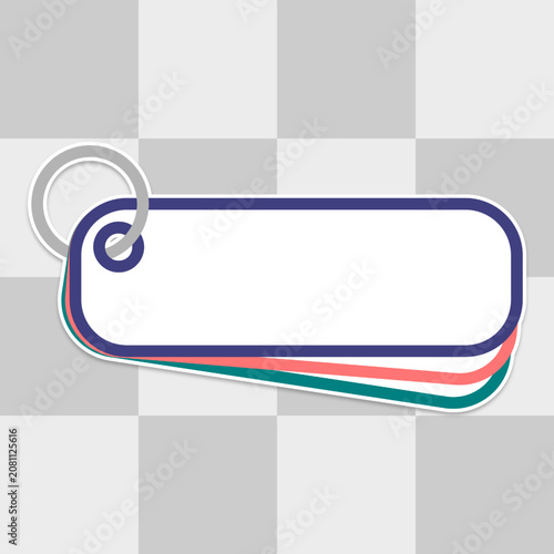 multi color labels vector illustration element