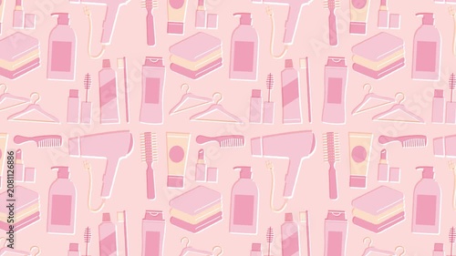 Bathroom Beauty Background Loop - pink
