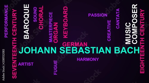 Johann Sebastian Bach Word Cloud