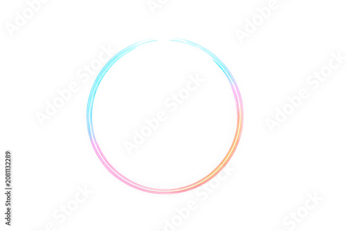 Colorful glowing gradient circle animation
