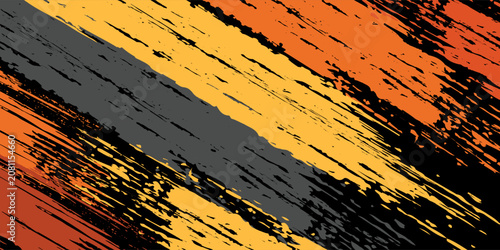 Sublimation jersey design vector brush modern grunge camouflage background paint splash splashes bold stripes brush orange stripes abstract. eps 10