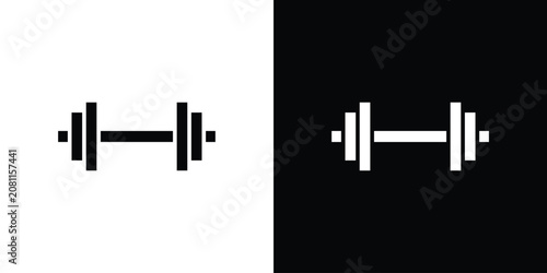 Quadro su tela Barbell icon