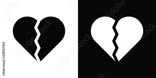 Fotografie Broken heart icon
