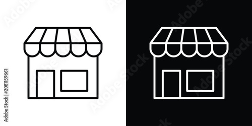 Tableau sur toile Local store icon