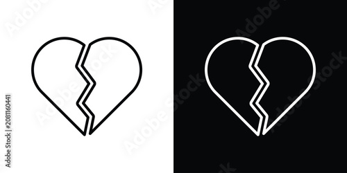 Fotografie Broken heart icon