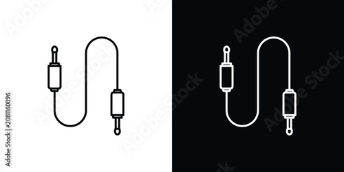 Картината върху платно Audio cable icon
