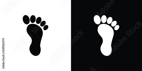 Obraz na plátně Footprint icon