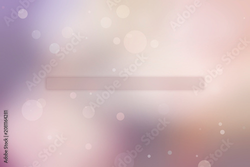Bild auf Leinwand Pastel purple and peach tones blend with sparkling bokeh circles and a luminous horizontal bar, creating a celebratory, soft backdrop for promotions