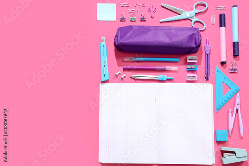 Blank notebook with pencil ...