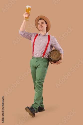 Handsome young happy man in...
