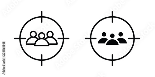 Fotografía Target audience icon
