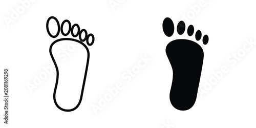 Billede på lærred Footprint icon