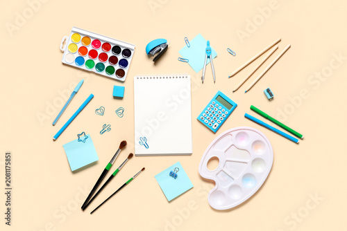 Paint palette, watercolor p...
