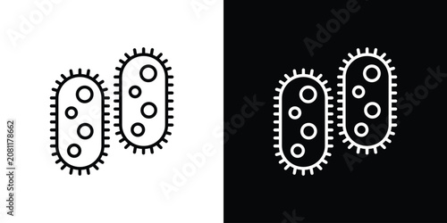 Cuadro en lienzo Bacteria icon