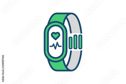 Fitness Tracker Heart Rate Icon