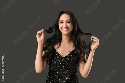 Beautiful young woman with ...