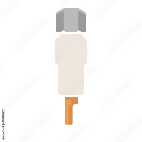 Flat vector icon of a spray bottle with trigger nozzle