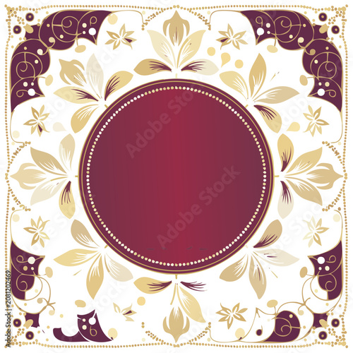 Ornamental Floral Frame Vector Design