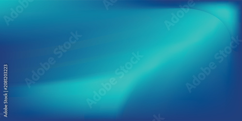 Blue-green gradient studio room  abstract background pattern walls and floor reflect neon lights abstract