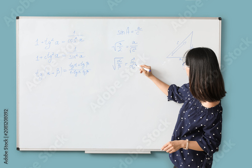 Asian Math teacher near fli...