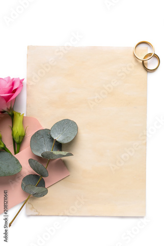 Composition with blank card...