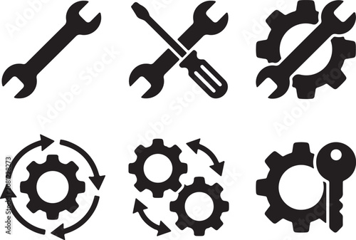 Mechanical gear set for industrial repair.