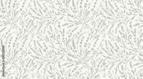 Gray and white leaf pattern design.