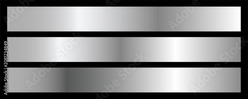 Foto Silver and gold foil texture gradation background set