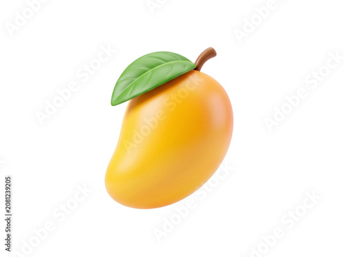 3D icon of Mango isolated  