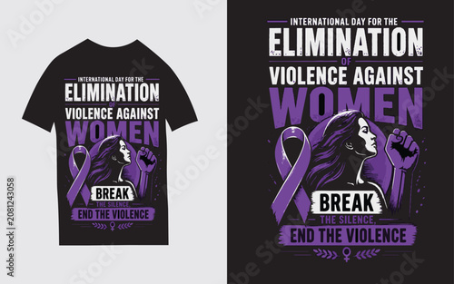 Foto Elimination Violence Against Women t shirt design