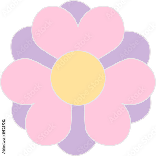 Korean Traditional Flower Pattern
